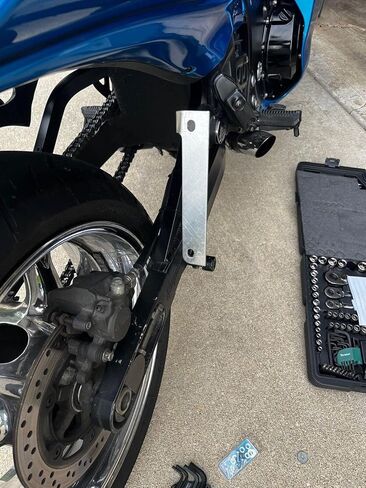 Side License Plate Relocation Holder Bracket for Suzuki GSX1300R 1999-2025 - Shock Bolt/Spool Tag Mount - Lightweight, Highly Durable, Rustproof in Kuwait