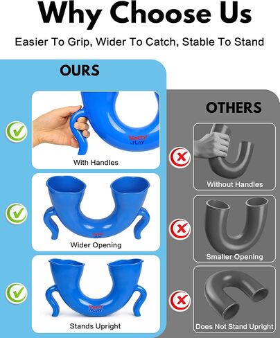 Juggling Skill Game with Upgraded U-Shaped Tube, 3 Solid Practice Balls, Beginner-Friendly Hand-Eye Coordination Challenge Toy for Indoor and Outdoor Play in Kuwait