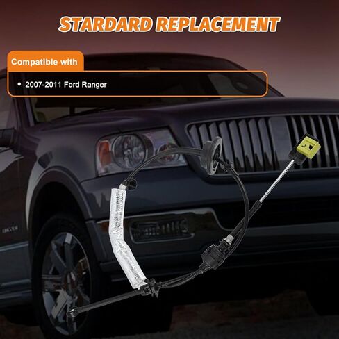 7L5Z-7E395-B Automatic Transmission Shift Cable Compatible with Ford Ranger 2007-2011, Shifter Control Cable Replace 7L5Z7E395B 7L5P-7E395-A in Kuwait