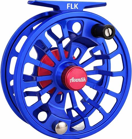 Aventik FLK CNC Large Arbor Fly Reel | Fits 3/4/5/6/7/8/9wt lines; Large arbor design; T6061 aluminum build; Composite disc drag with one-way bearing in Saudi Arabia