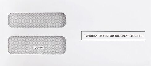 100 1099 NEC Tax Form Envelopes, Designed for Printed 1099 NEC Forms Self-Seal, Double-Window, Security Tinted, 100 Pack in Saudi Arabia