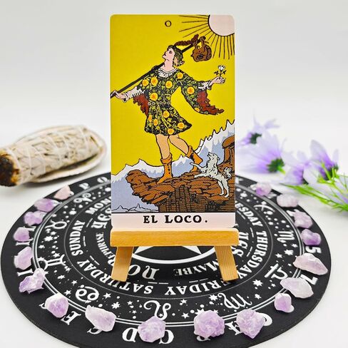 Cartas del Tarot con Libro Guía en Español para Principiantes, Baraja de Tarot sin Bordes, Classic 78-Card Tarot Deck with Guide Book in Spanish, Borderless Tarot Deck in Kuwait