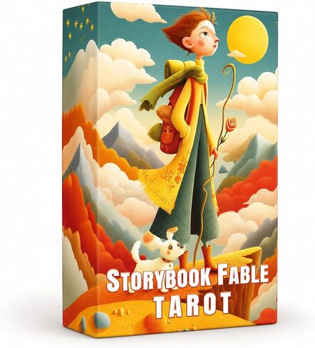 sishui Storybook Fable Tarot Deck, 78 Cards, Paper, 2.7 x 4.7 Inch, Fairytale Style, for Beginners and Experienced Readers in Kuwait