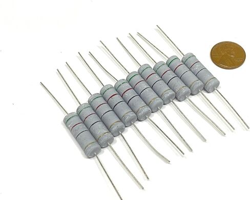 10 Pcs 82 Ohm Metal Oxide Film Resistor 5W 5% Tolerance in Kuwait