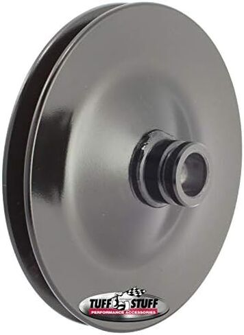 Tuff Stuff Performance 8485B Power Steering Pump Pulley; Single V-Groove; Fits All Tuff Stuff Saginaw Style Pumps That Require A Press-On Pulley; Black Powder Coated; in Kuwait