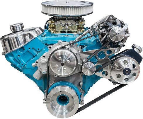 Pontiac Serpentine Conversion Kit - Power Steering and Alternator Applications in Kuwait