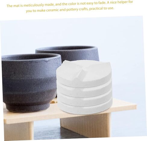 NUOBESTY 4pcs Refractory Support Mat Flow Glaze Gasket for Pottery Kiln Clay Sculpting Tools Low Fire Glazes Pottery Crafting Tools in Kuwait