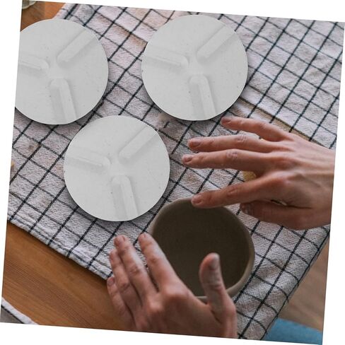 NUOBESTY 4pcs Refractory Support Mat Flow Glaze Gasket for Pottery Kiln Clay Sculpting Tools Low Fire Glazes Pottery Crafting Tools in Kuwait