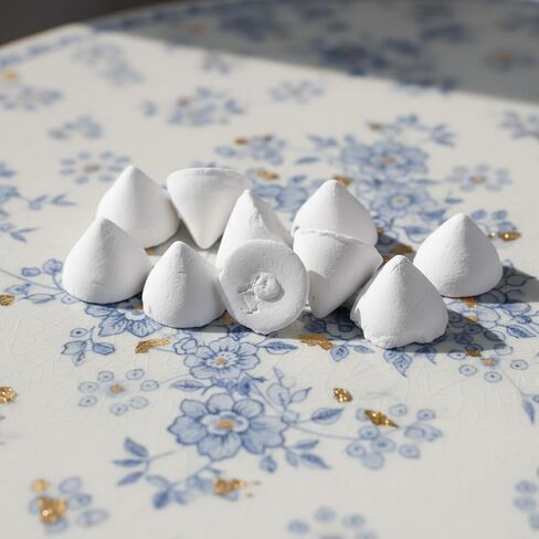 Pottery Kiln Nails 25 PCS Ceramic Cone Kiln Stilts High-Temperature Ceramic Refractory Support Nail Reusable Firing Studs Cone Supporting White Small Kilns Nails for Pottery Kilns Stilts Tool in Kuwait