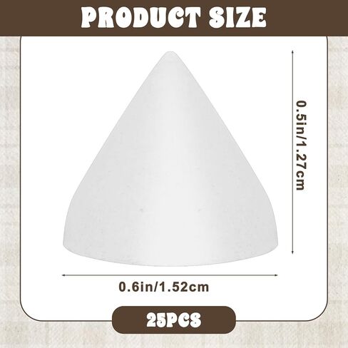 Pottery Kiln Nails 25 PCS Ceramic Cone Kiln Stilts High-Temperature Ceramic Refractory Support Nail Reusable Firing Studs Cone Supporting White Small Kilns Nails for Pottery Kilns Stilts Tool in Kuwait