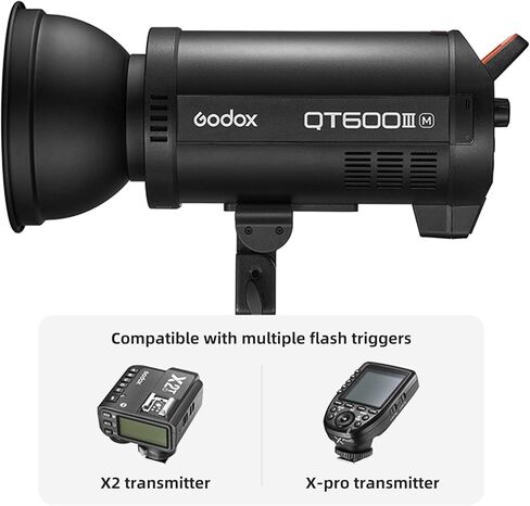 مجموعة إضاءة فلاش Godox QT400IIIM 400Ws Studio Monolight Strobe Flash مع ضوء USB، نظام X لاسلكي 2.4G، HSS 1/8000s، إعادة تدوير 0.01-0.9s، مصباح تشكيل 5600K، حامل بوينز للتصوير الفوتوغرافي في الاستوديو in Saudi Arabia