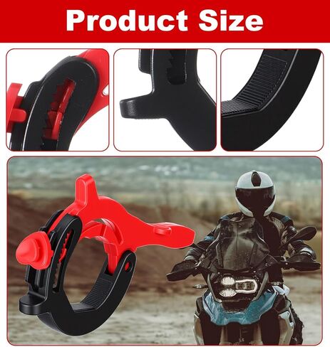Motorcycle Throttle Lock, Throttle Lock Cruise Control Motorcycle Adjustable 1.18"-1.57" Clamp for Hand Fatigue Reduction Compatible with Most Handlebars for Long Rides in Kuwait