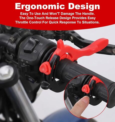 Motorcycle Throttle Lock, Throttle Lock Cruise Control Motorcycle Adjustable 1.18"-1.57" Clamp for Hand Fatigue Reduction Compatible with Most Handlebars for Long Rides in Kuwait