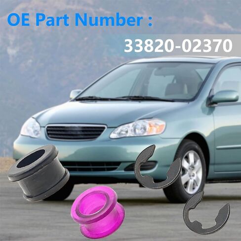 Automatic Transmission Shift Cable Bushing Kit – Compatible with Toyota Corolla & Matrix 2003-2008 – Range Lever Cable Bushing Replaces 33820-02370 3382002370 in Kuwait