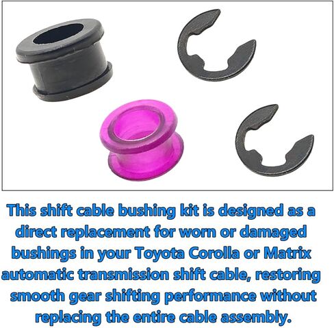 Automatic Transmission Shift Cable Bushing Kit – Compatible with Toyota Corolla & Matrix 2003-2008 – Range Lever Cable Bushing Replaces 33820-02370 3382002370 in Kuwait