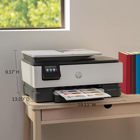 HP OfficeJet Pro 8125 Wireless All-in-One Color Inkjet Printer, Print, Scan, Copy, ADF, Duplex Printing Best-for-Home Office, 3 Month Trial of Instant Ink Included, AI-Capable (C2VJ4A) in Kuwait