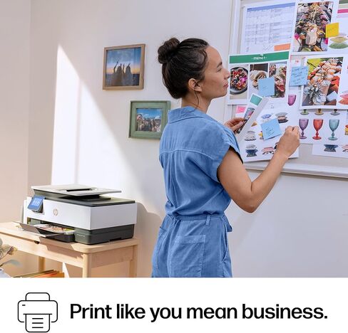 HP OfficeJet Pro 8125 Wireless All-in-One Color Inkjet Printer, Print, Scan, Copy, ADF, Duplex Printing Best-for-Home Office, 3 Month Trial of Instant Ink Included, AI-Capable (C2VJ4A) in Kuwait