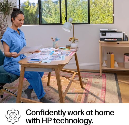 HP OfficeJet Pro 8125 Wireless All-in-One Color Inkjet Printer, Print, Scan, Copy, ADF, Duplex Printing Best-for-Home Office, 3 Month Trial of Instant Ink Included, AI-Capable (C2VJ4A) in Kuwait