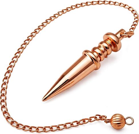 Copper Metal Light Weight Solid Cone Point Pendulum Healing Dowsing Reiki Pendulum for Divination and Meditation Copper Pendulum in Saudi Arabia