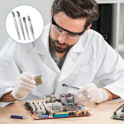 ملاقط ذات رؤوس مطاطية، 4 قطع ملاقط طويلة من مادة PVC للحرف اليدوية، ملقط محمول مع أطراف مطاطية، ملقط مطاطي عملي للحرف اليدوية وخرز العملات المعدنية وأدوات هواية المجوهرات in Kuwait