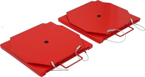 Alignment Turn Plate Steel for Passenger Car & Light Truck Wheel Alignment Front Turnplate Turntable Set Powder Coated Red 9000 LBS 2Pcs in Kuwait
