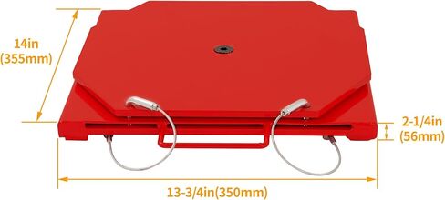 Alignment Turn Plate Steel for Passenger Car & Light Truck Wheel Alignment Front Turnplate Turntable Set Powder Coated Red 9000 LBS 2Pcs in Kuwait