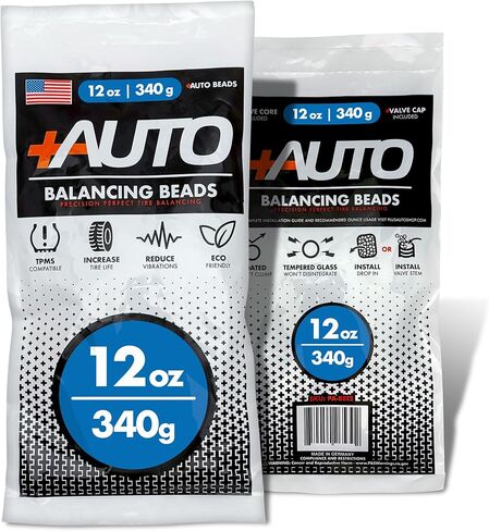 +AUTO 12 oz Tire Balancing Beads, Drop-in Bag with Valve Cap & Valve Core (1) in Kuwait