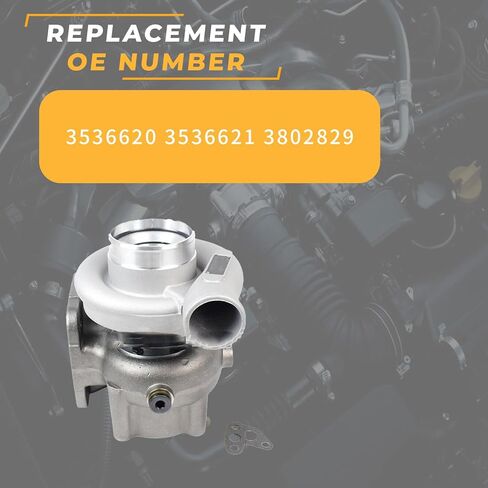 Turbocharger, Suitable for Cummins 6BTA 5.9L Holset HX40M Marine Engine, Automotive Turbo Charger Replacement Part 3536620 3536621 3802829 in Kuwait
