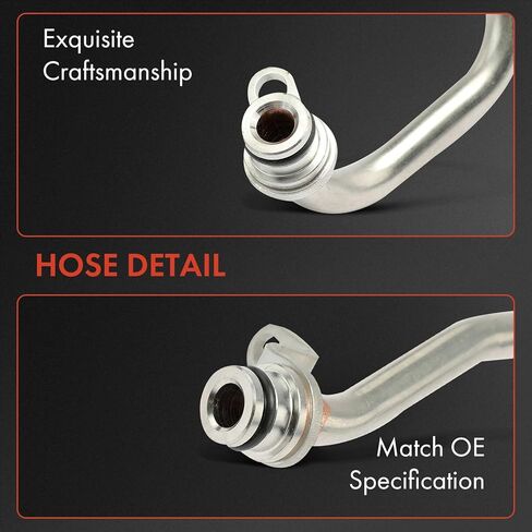 A-Premium Turbocharger Coolant Return Line Compatible with BMW 335i 2007-2011 3.0L, 335i xDrive 2009-2011 3.0L, Z4 2009-2016 3.0L, 3.0L in Kuwait