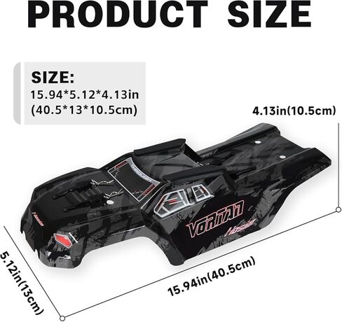 Hosim X25 Body Shell 1/8 مقياس RC قطع غيار السيارات، Vortan RC ملحقات أجسام المركبات X25-CK01 in Kuwait