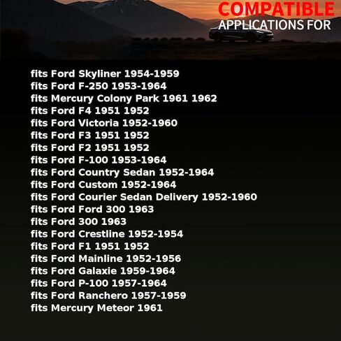 حشية منفذ تبريد المحرك تناسب Ford F-250 1953 1954 1955 1956 1957 1958 1959 1960 1961 1962 1963 1964 استبدال C0AE8255A، EAG8255B، EAA8255B 1 قطعة in Kuwait