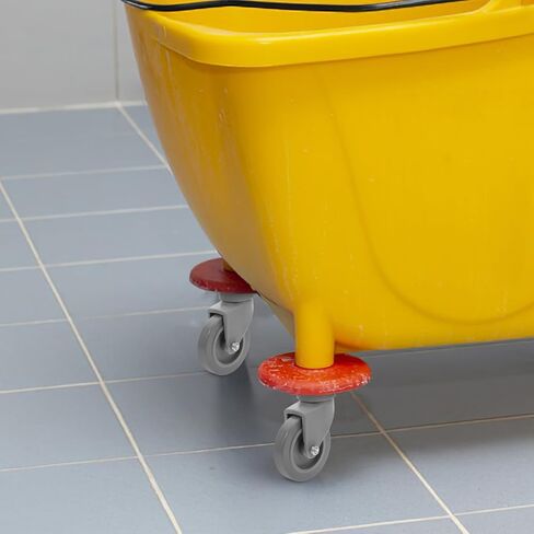 Amosfun شديدة التحمل 5.51 بوصة عجلات دوارة جذعية ملولبة مجموعة استبدال عجلات دلو الممسحة مكونة من 4 عجلات مطاطية لسلال المهملات وحركة الأثاث in Kuwait