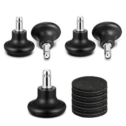 5 Pieces Bell Glides Replacement, Office Chair Wheels Stopper, Swivel Caster Wheels Stool Bell Glides with Self Adhesive Pads (Low Profile) in Kuwait