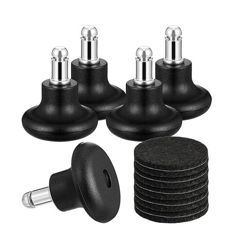 5 Pieces Bell Glides Replacement, Office Chair Wheels Stopper, Swivel Caster Wheels Stool Bell Glides with Self Adhesive Pads (Low Profile) in Kuwait