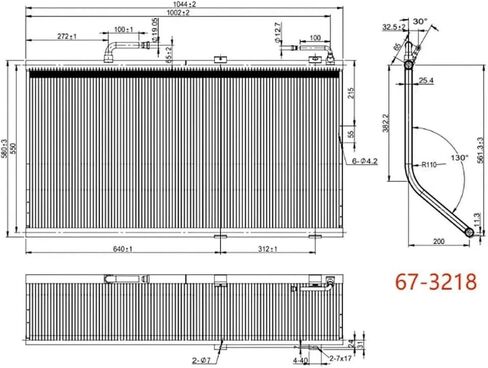 67-3218 مكثف لفائف الطريق يناسب Thermo King Precedent S-600 S-700 S-610DE in Kuwait