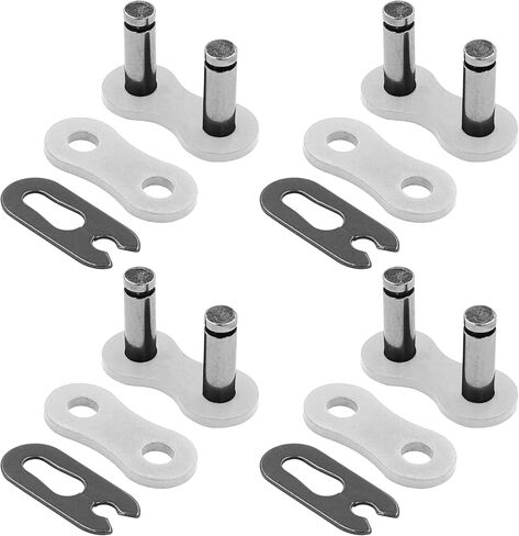 Caltric 520 Chain Master Link Compatible with Motorcycle Bike ATV Connecting Link White/Qty 4 in Kuwait