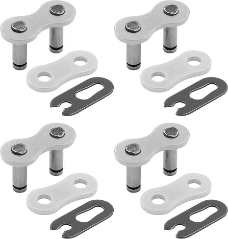Caltric 520 Chain Master Link Compatible with Motorcycle Bike ATV Connecting Link White/Qty 4 in Kuwait
