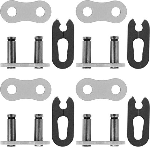 Caltric 520 Chain Master Link Compatible with Motorcycle Bike ATV Connecting Link White/Qty 4 in Kuwait