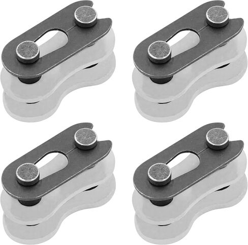 Caltric 520 Chain Master Link Compatible with Motorcycle Bike ATV Connecting Link White/Qty 4 in Kuwait