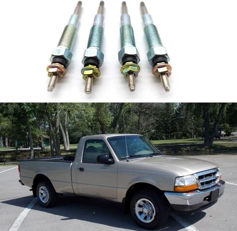 Car Heater Glow Plugs Compatible With Mazda 626 MK III IV 1987 1988 1989 1990 1991 1992 1993 1994 1995 1996 1997 4pcs Diesel Heater Glow Plugs in Kuwait