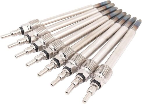 8 قطع شمعات توهج سخان الديزل متوافقة مع E350 E450 F250 F350 F450 F550 6.0L Super Duty Excursion 2004-2010 يستبدل ZD-13 4C3Z-12A342-AA in Kuwait