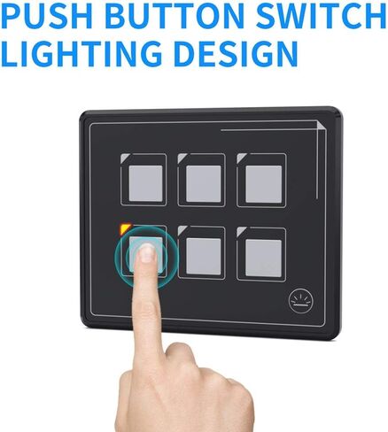 حجم لوحة صغير جدًا، سهل التركيب، كابل USB، تحكم مرن في الأسلاك قابل للاستبدال، إعادة الضبط الذاتي، مفتاح لوحة تصميم وحدة الإضاءة الخلفية مع PPTC، للسيارة العالمية in Kuwait