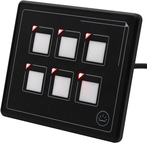 حجم لوحة صغير جدًا، سهل التركيب، كابل USB، تحكم مرن في الأسلاك قابل للاستبدال، إعادة الضبط الذاتي، مفتاح لوحة تصميم وحدة الإضاءة الخلفية مع PPTC، للسيارة العالمية in Kuwait