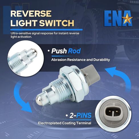 ENA Reverse Light Sensor Switch Compatible with Toyota Tacoma Corolla Tundra Pontiac Vibe Geo Prizm 1988-2015 2016 2017 2018 L4 V6 1.5L 1.6L 2.7L 4.7L Manual Transmission Backup Lamp Replaces LS-228 in Kuwait