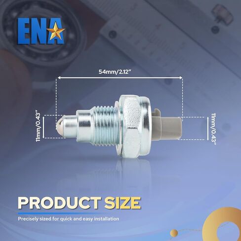 ENA Reverse Light Sensor Switch Compatible with Toyota Tacoma Corolla Tundra Pontiac Vibe Geo Prizm 1988-2015 2016 2017 2018 L4 V6 1.5L 1.6L 2.7L 4.7L Manual Transmission Backup Lamp Replaces LS-228 in Kuwait