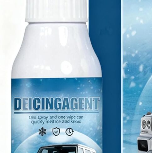 Deicer Spray for Car Windshield,120ml Quick Long-Lasting Auto Accessories,Car Window Defroster Spray | for Truck SUV Roof Winter Home Garden Outdoor Glass Camping Daily Commute Adventure Travel Window in Kuwait