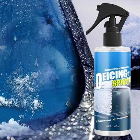 Windshield Deicer Spray | 100ml Fast Snow Removal Agent,Windshield Deicing Spray,for Automotive Vehicles Including Trucks SUVs During Snow Ice Winter in Kuwait