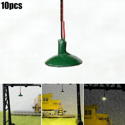 10pcs Model Railway Train Lamp HO Scale Wall Lamp Posts athway Light Railway Train Micro Landscape Accessories in Kuwait