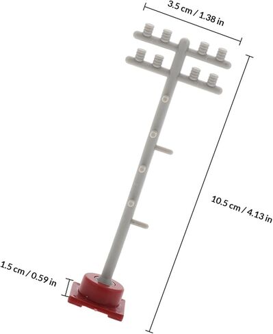 BESPORTBLE 8pcs Mini Train Traffic Lights and Railroad Crossing Signal Set for DIY Model Train Station and Sand Table Decorations in Kuwait