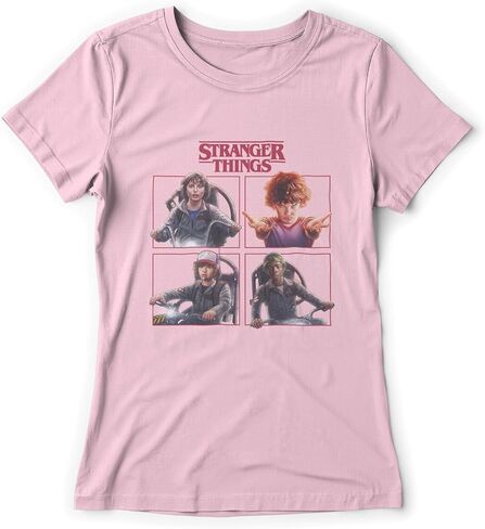 Fifth Sun Stranger Things Cast Box Up Girls Short Sleeve Tee Shirt in Saudi Arabia
